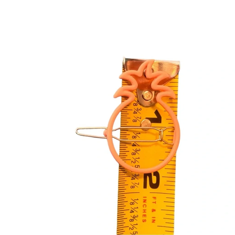 Pura Vida Pineapple Hair Clip Gold Tone Minimalist Summer Boho